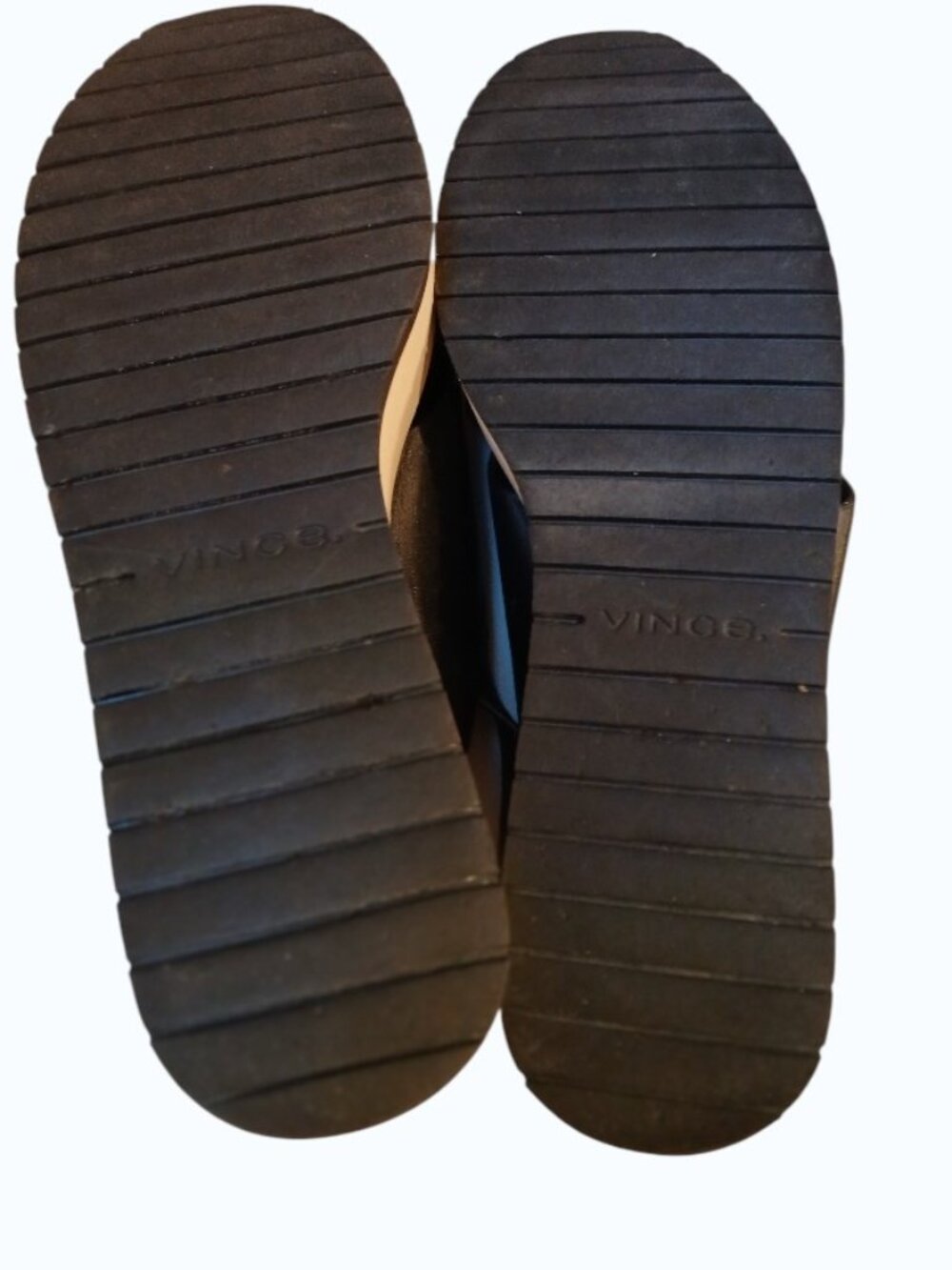 VINCE Jenaya Black Leather Sport Platform Sandals - Picture 12 of 15